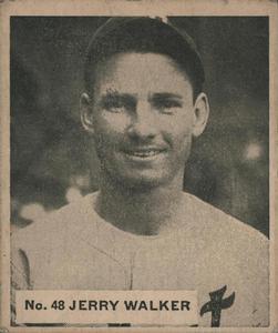 1936 World Wide Gum (V355) #48 Jerry Walker Front