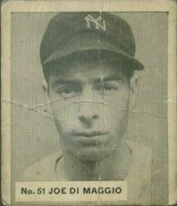 1936 World Wide Gum (V355) #51 Joe DiMaggio Front