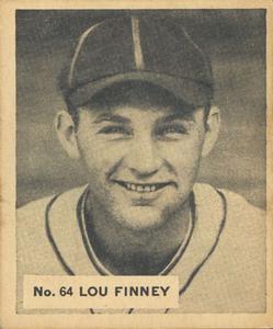1936 World Wide Gum (V355) #64 Lou Finney Front