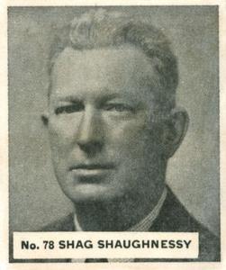 1936 World Wide Gum (V355) #78 Frank Shaughnessy Front
