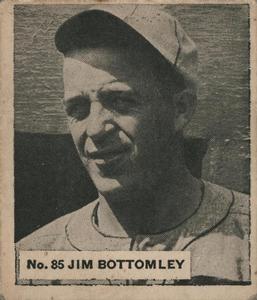 1936 World Wide Gum (V355) #85 Jim Bottomley Front