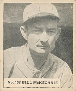 1936 World Wide Gum (V355) #108 Bill McKechnie Front