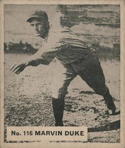 1936 World Wide Gum (V355) #116 Marvin Duke Front