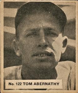 1936 World Wide Gum (V355) #122 Tom Abernathy Front