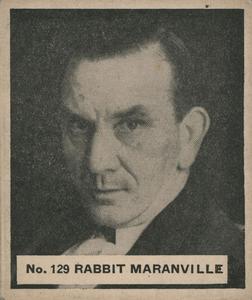 1936 World Wide Gum (V355) #129 Rabbit Maranville Front