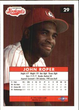1992-93 Fleer Excel #29 John Roper Back