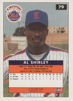 1992-93 Fleer Excel #79 Al Shirley Back