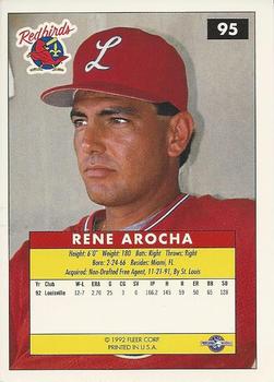 1992-93 Fleer Excel #95 Rene Arocha Back