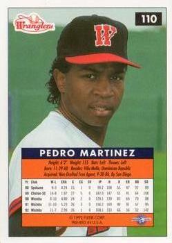 1992-93 Fleer Excel #110 Pedro Martinez Back