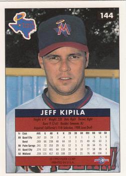 1992-93 Fleer Excel #144 Jeff Kipila Back