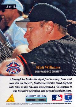 1995 Zenith - All-Star Salute #8 Matt Williams Back