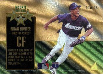 1995 Zenith - Rookie Roll Call #10 Brian Hunter Back