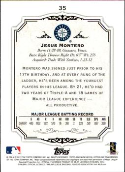 2012 Topps Museum Collection #35 Jesus Montero Back