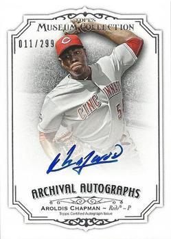 2012 Topps Museum Collection - Archival Autographs #AA-AC Aroldis Chapman Front