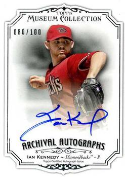 2012 Topps Museum Collection - Archival Autographs #AA-IK Ian Kennedy Front