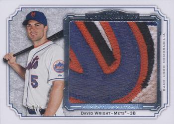 2012 Topps Museum Collection - Momentous Material Jumbo Relics Patch #MMJPR-DW David Wright Front
