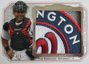 2012 Topps Museum Collection - Momentous Material Jumbo Relics Patch #MMJPR-IR Ivan Rodriguez Front