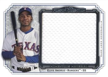 2012 Topps Museum Collection - Momentous Material Jumbo Relics #MMJR-EA Elvis Andrus Front