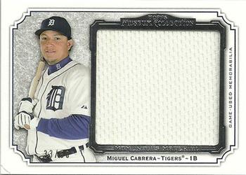 2012 Topps Museum Collection - Momentous Material Jumbo Relics #MMJR-MC Miguel Cabrera Front