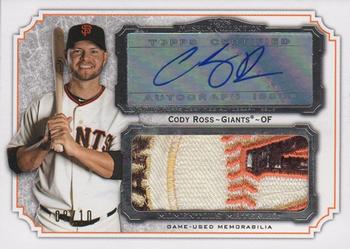 2012 Topps Museum Collection - Momentous Material Jumbo Relic Autographs #MMJAR-CRO Cody Ross Front