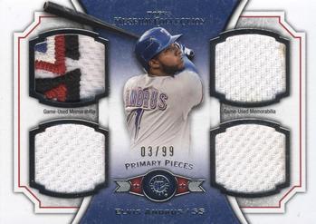 2012 Topps Museum Collection - Primary Pieces Quad Relics #PPQR-EA Elvis Andrus Front