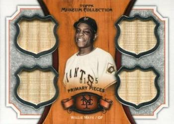 2012 Topps Museum Collection - Primary Pieces Legends Quad Relics #PPQRL-WM Willie Mays Front