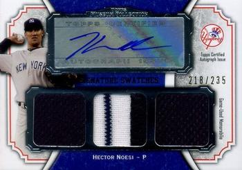2012 Topps Museum Collection - Signature Swatches Triple Relic Autographs #SSATR-HN Hector Noesi Front