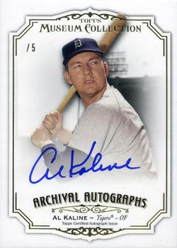 2012 Topps Museum Collection - Archival Autographs Gold 5 #AA-AK Al Kaline Front