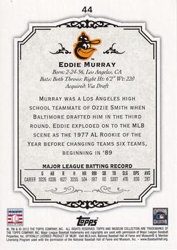 2012 Topps Museum Collection - Blue #44 Eddie Murray Back