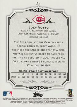 2012 Topps Museum Collection - Copper #21 Joey Votto Back