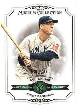 2012 Topps Museum Collection - Green #22 Lou Gehrig Front