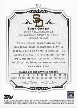2012 Topps Museum Collection - Green #23 Tony Gwynn Back