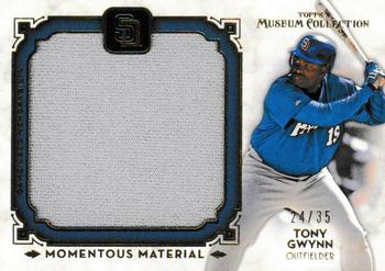 2012 Topps Museum Collection - Momentous Material Jumbo Relics Gold #MMJR-TG Tony Gwynn Front