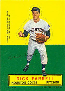 1964 Topps Stand-Ups #NNO Dick Farrell Front