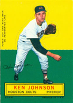 1964 Topps Stand-Ups #NNO Ken Johnson Front