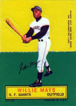 1964 Topps Stand-Ups #NNO Willie Mays Front