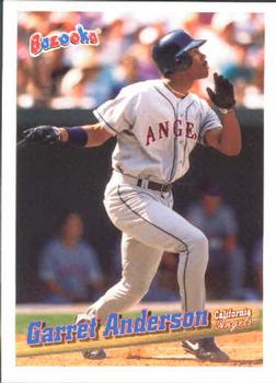 1996 Bazooka #31 Garret Anderson Front