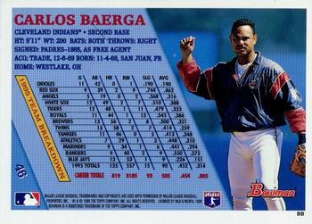 1996 Bowman #46 Carlos Baerga Back