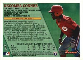 1996 Bowman #215 Decomba Conner Back