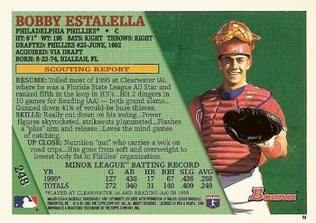 1996 Bowman #248 Bobby Estalella Back