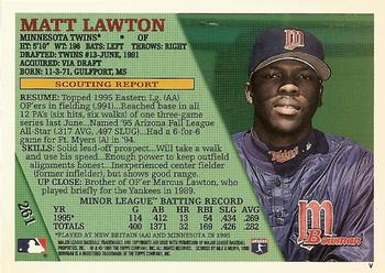 1996 Bowman #261 Matt Lawton Back