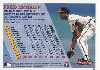 1996 Bowman #4 Fred McGriff Back