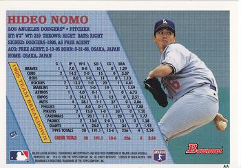 1996 Bowman #5 Hideo Nomo Back