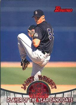 1996 Bowman - Minor League Player of the Year Candidates #POY 5 Jamey Wright Front