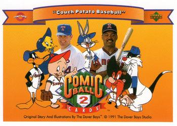 1991 Upper Deck Comic Ball 2 #37 Couch Potato Baseball Front