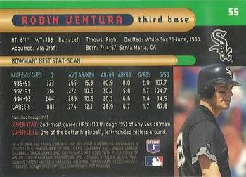 1996 Bowman's Best #55 Robin Ventura Back