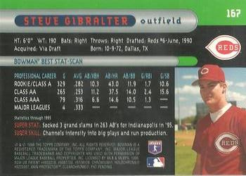 1996 Bowman's Best #167 Steve Gibralter Back