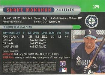 1996 Bowman's Best #174 Shane Monahan Back