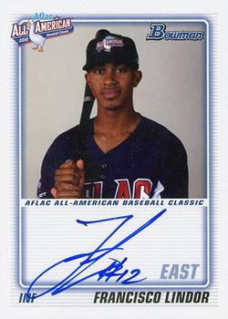 2011 Bowman Draft Picks & Prospects - AFLAC All-American Classic Autographs #AFLAC-FL Francisco Lindor Front