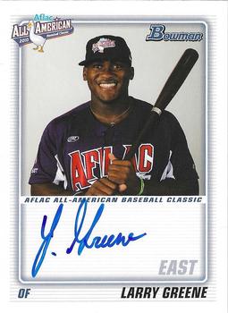2011 Bowman Draft Picks & Prospects - AFLAC All-American Classic Autographs #AFLAC-LG Larry Greene Front
